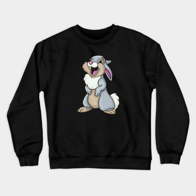 Thumper Crewneck Sweatshirt by tesiamarieart